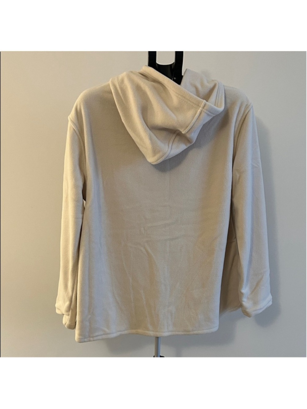 Cream Hooded Button-Up Jacket - Picture 4 of 4